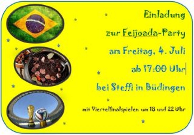 WM-Party Einladung