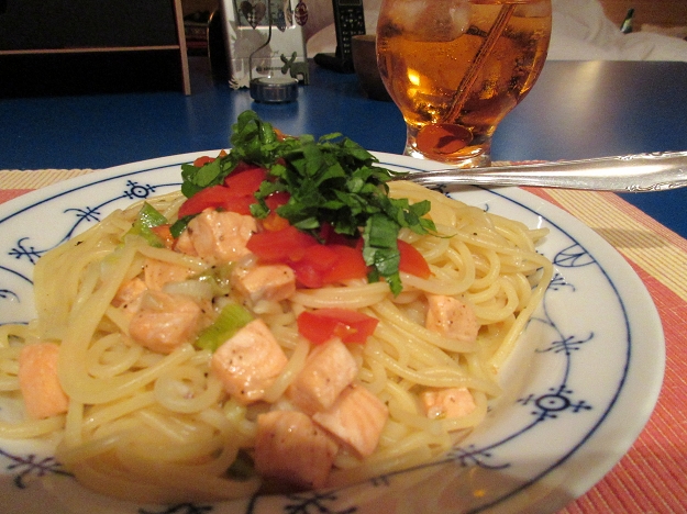 Pasta mit Lachs