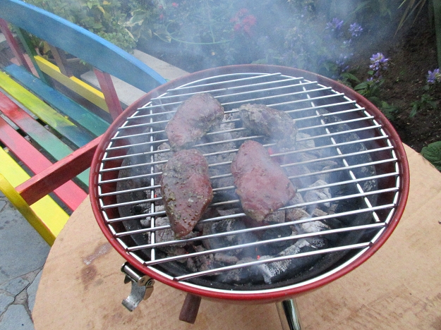 Reh vom Grill