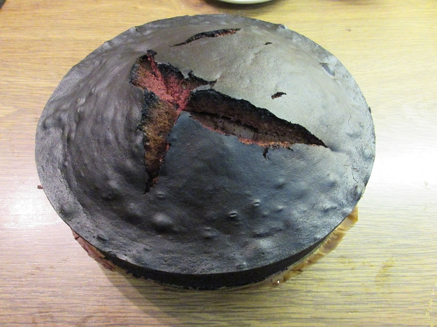 Verkohlter Kuchen