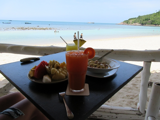 Frühstück am Traumstrand
