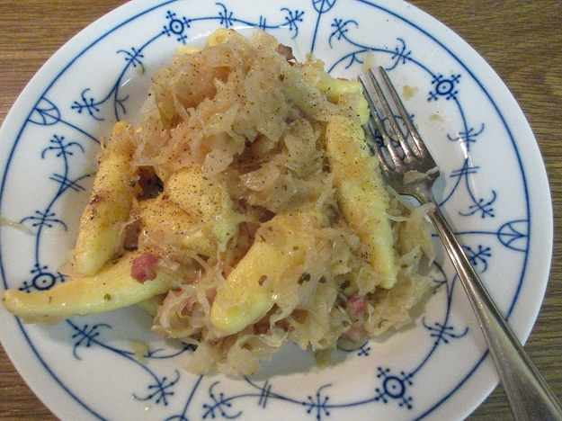 Schupfnudeln mit Sauerkraut