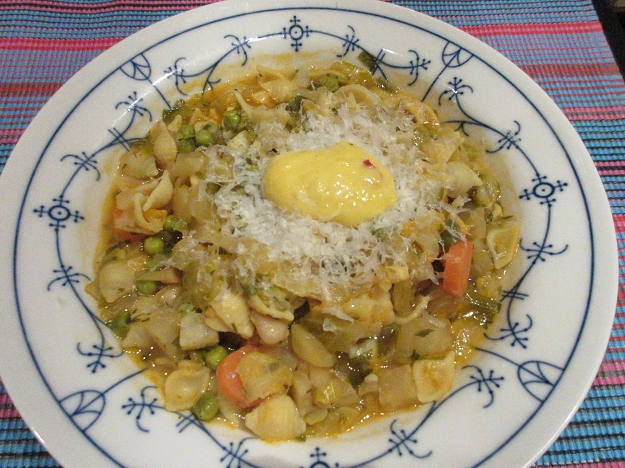Gemüsesuppe mit Rouille