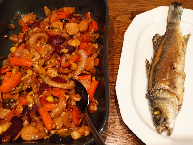 Dorade mit Ofengemüse